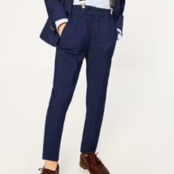 Zara Bottoms Nwt Zara Boys Navy Dress Pants 9y Poshmark